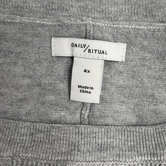 NWT daily ritual sweatshirt size 4X - Picture 3 of 4